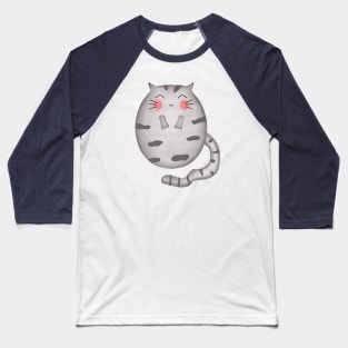 Fat funny cat Baseball T-Shirt